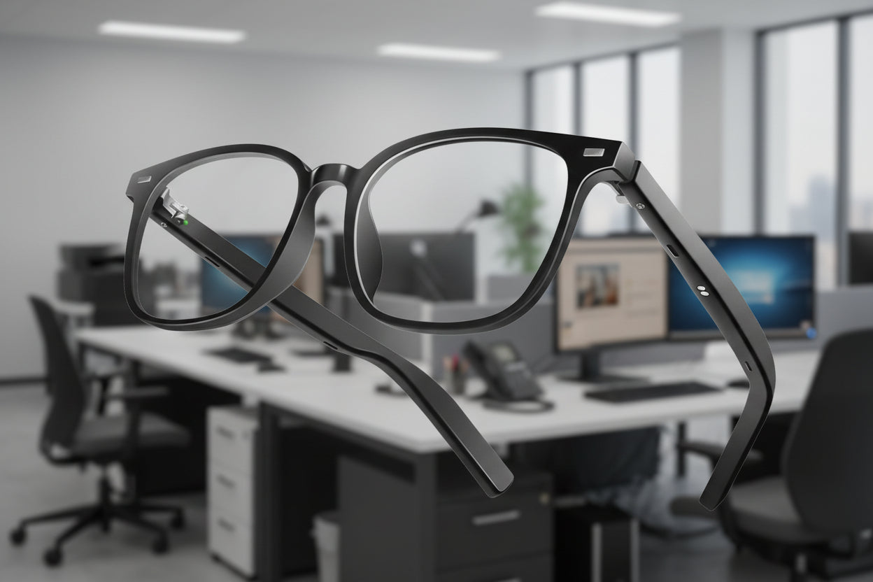 NeoLens AI Audio Glasses – Magnetic Smart Lenses, 8H Playtime