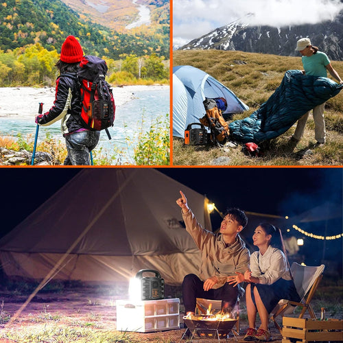 150W Portable Power Station – 155Wh, 42000mAh, AC/DC ports for home backup, camping, RV, and emergencies (black, no solar panel included).