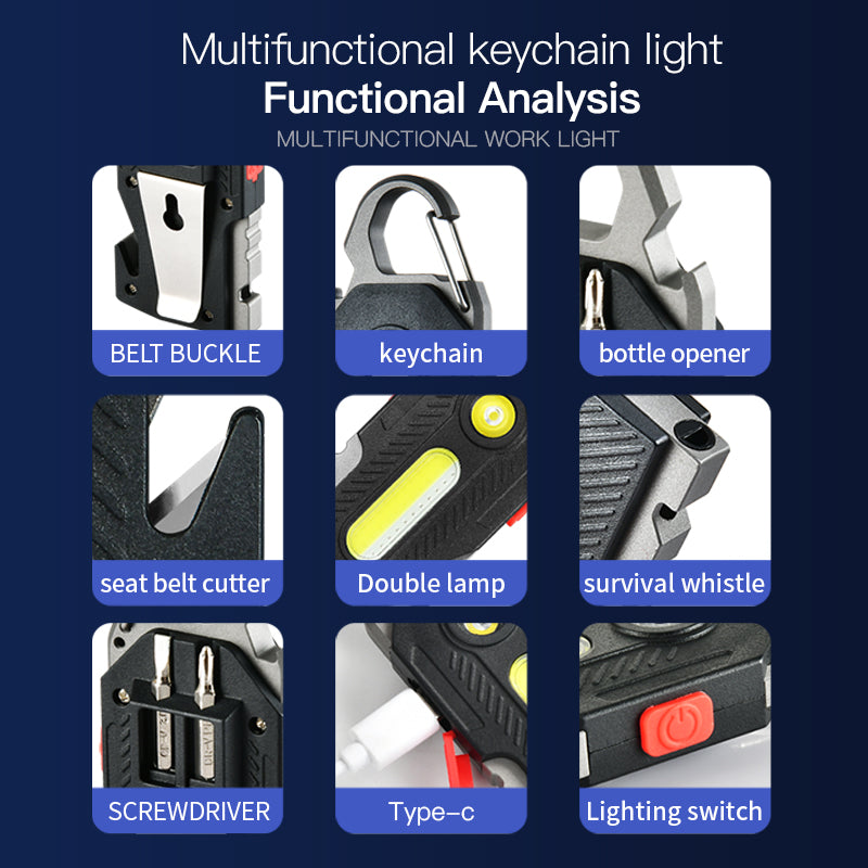Multifunctional Kaychain Light ( Emergency )