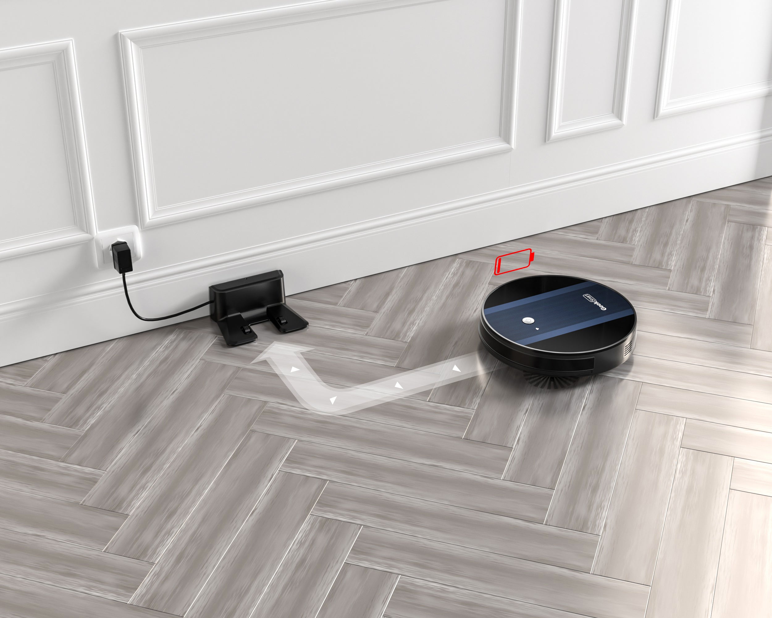 Geek Smart Robot Vacuum Cleaner ( Ultra-Thin )