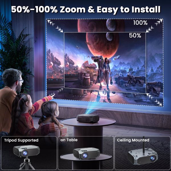 Projector ( 4K )  ( Screen Mirroring Compatible )