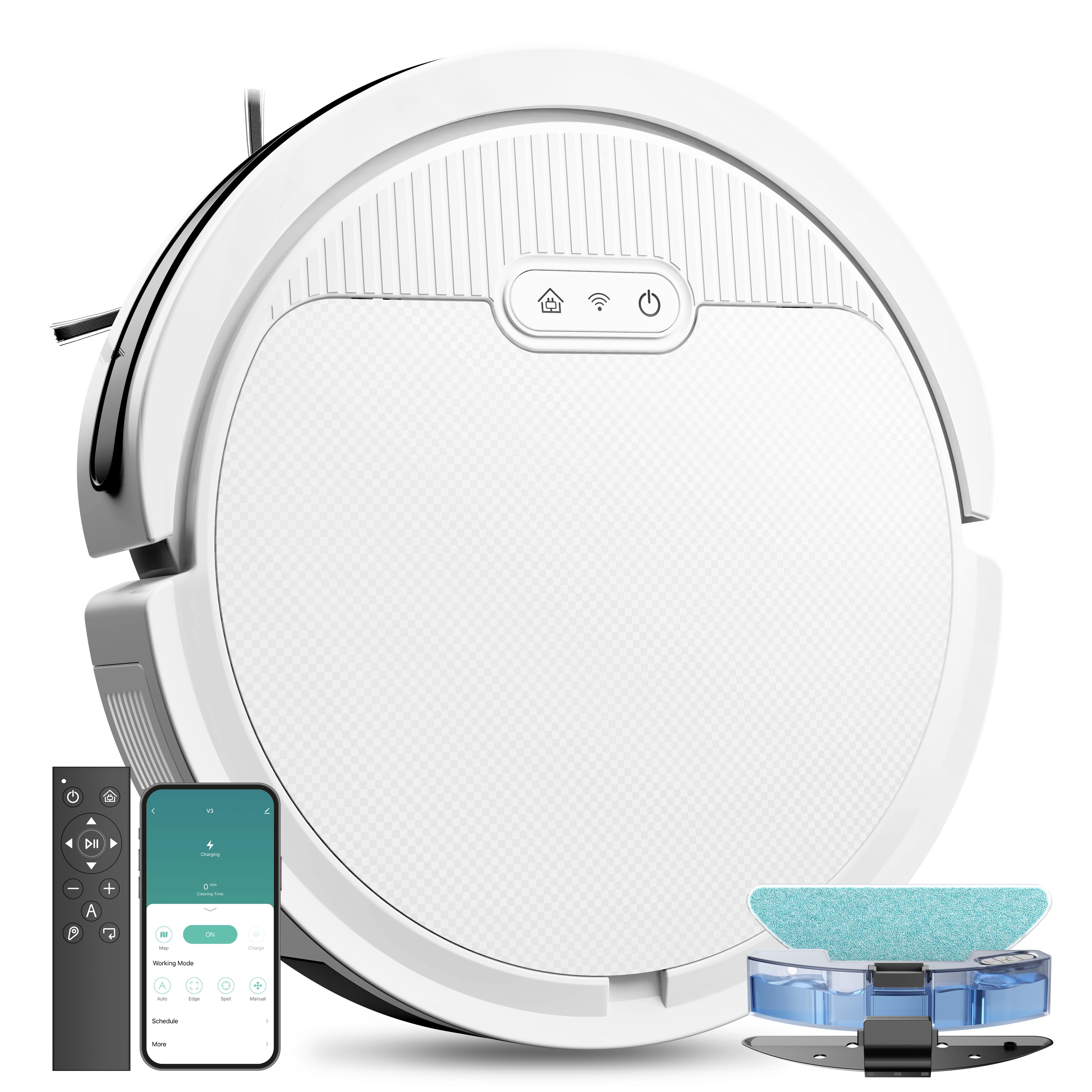 Smart Robot Vacuum w/ Mop ( Self Charging )
