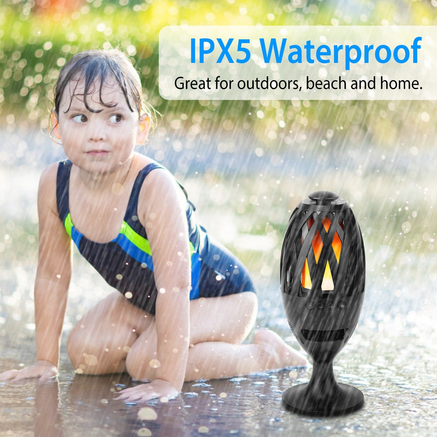 Flame LED Wireless Speaker ( Waterproof )