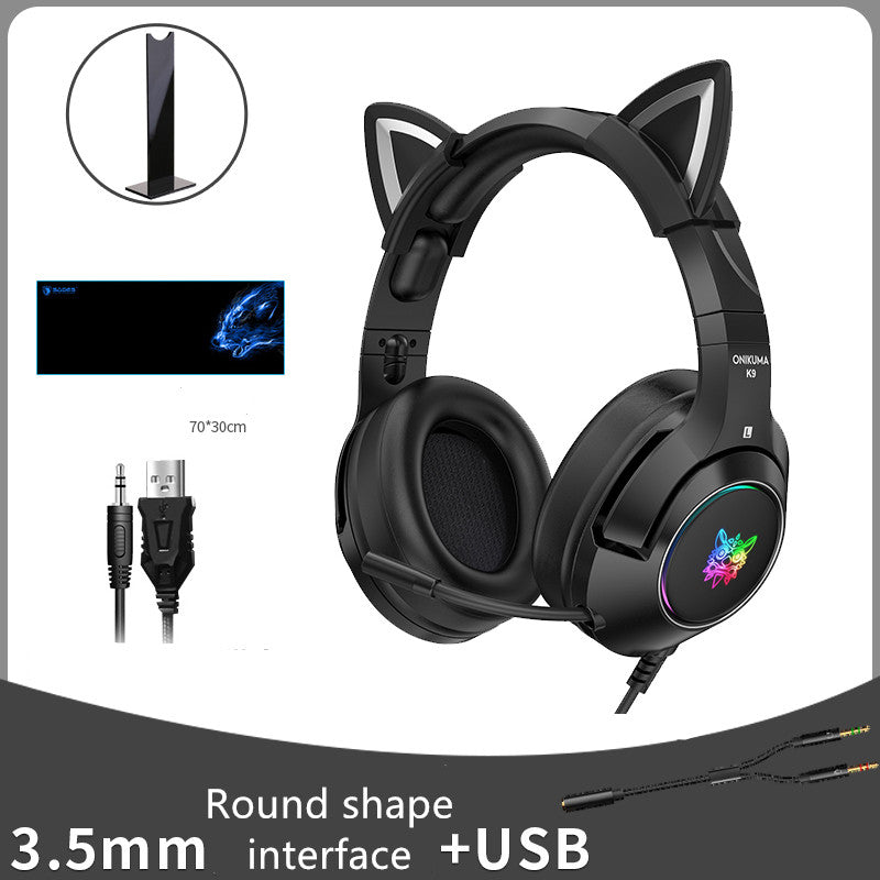 Girls Gaming Headphones ( Cat Ears )