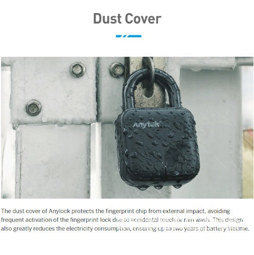 Smart Padlock w/ Fingerprint Scanner