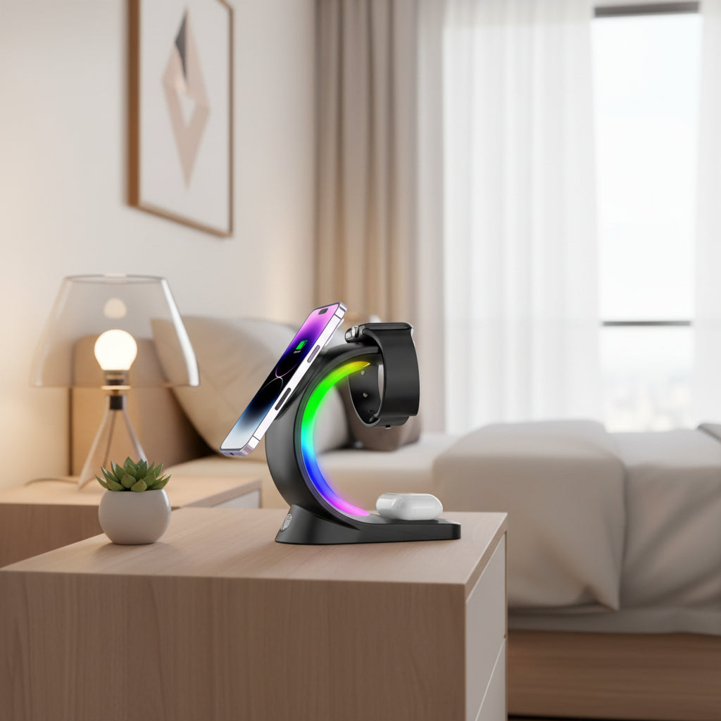 4 In 1 Magnetic Wireless Charger Fast Charging