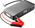 Bolt Air 58830 Portable Car Battery Jump Starter | 100 PSI Air Compressor, 58.8Wh USB Power Bank, Emergency Floodlight & Charger, Jumps Cars Suvs & Trucks, Inflates Tires, TSA Approved — Gray