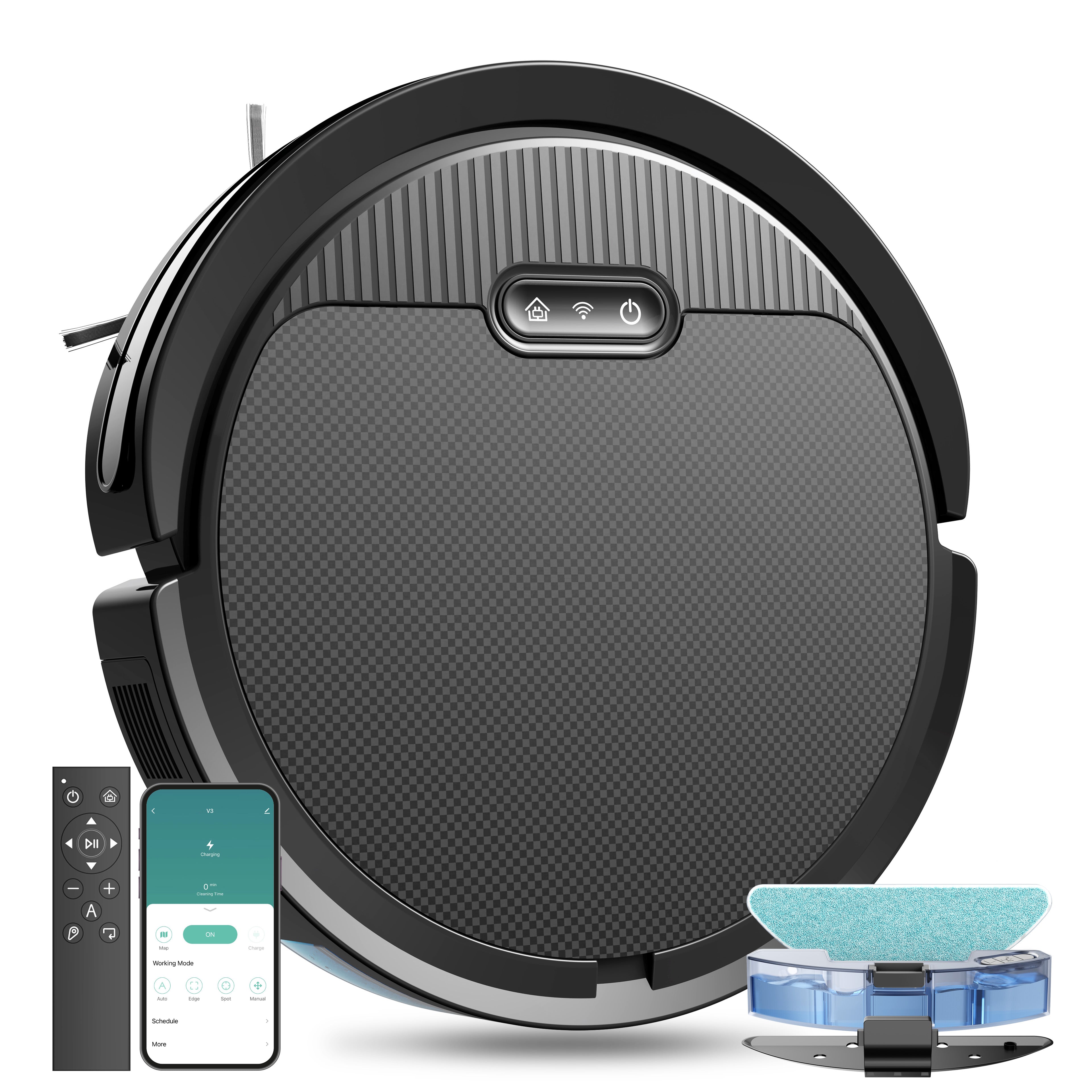 Smart Robot Vacuum w/ Mop ( Self Charging )