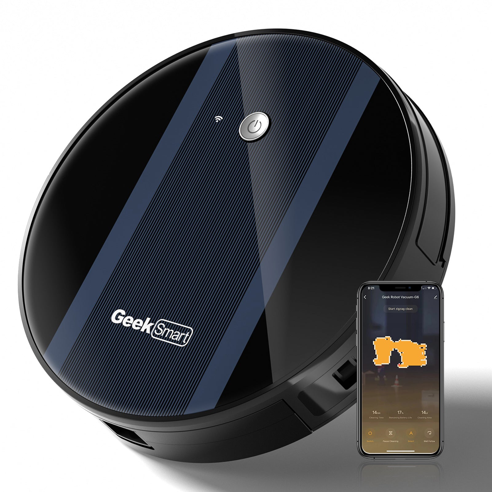 Geek Smart Robot Vacuum Cleaner ( Ultra-Thin )