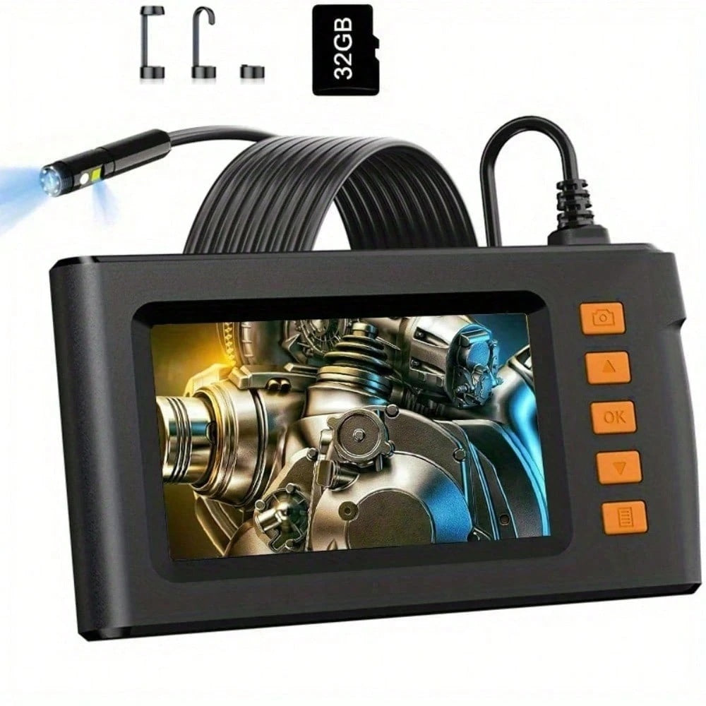 4.3 Inch Dual Lenses Endoscope Camera With Light