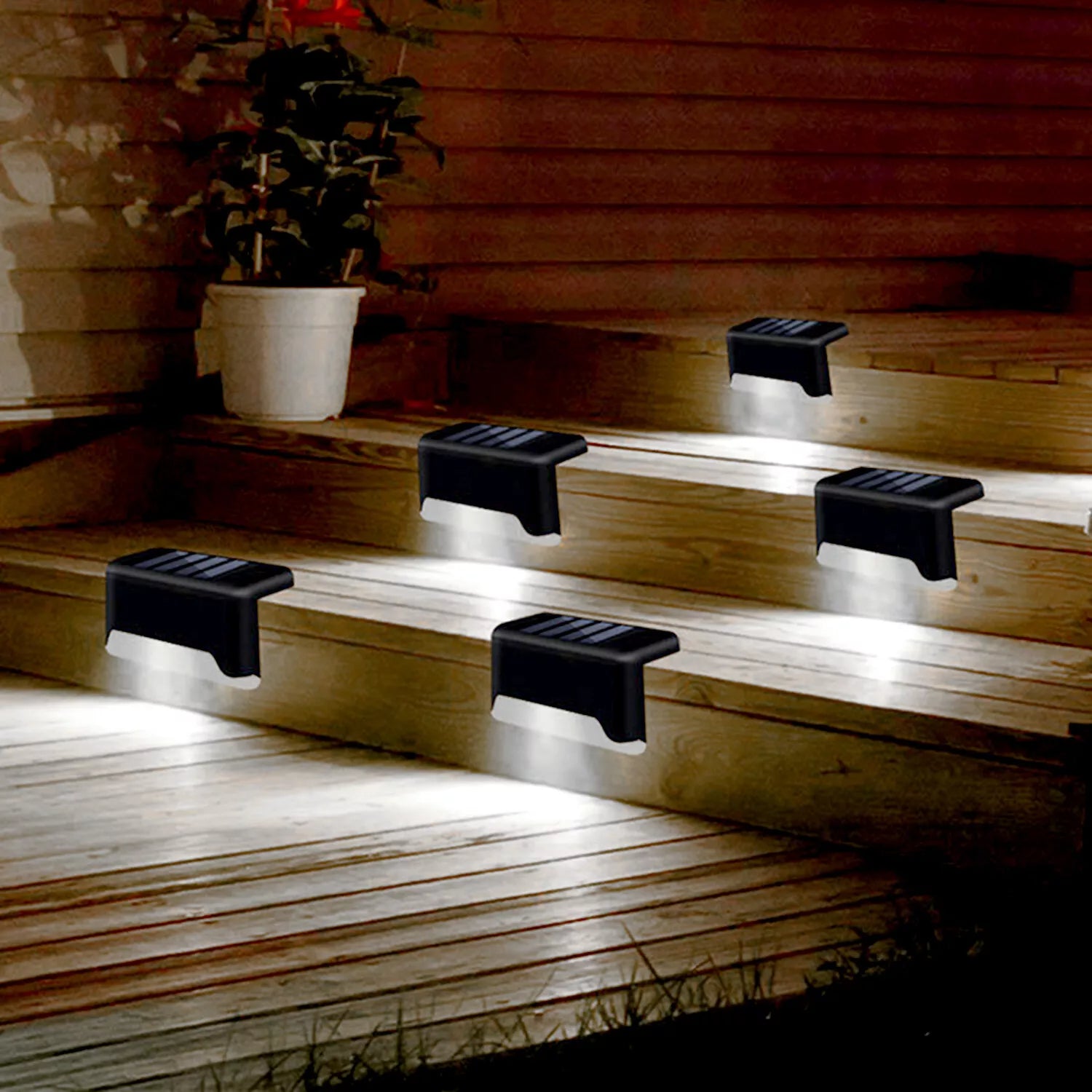 4 LED Deck Lights ( Solar )