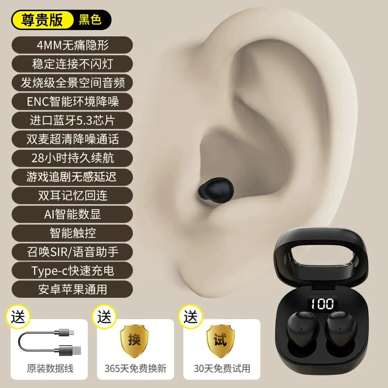 EchoMini Stealth – Invisible True Wireless Earbuds