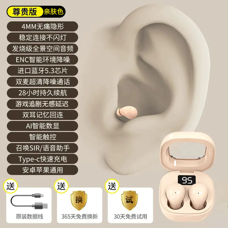 EchoMini Stealth – Invisible True Wireless Earbuds