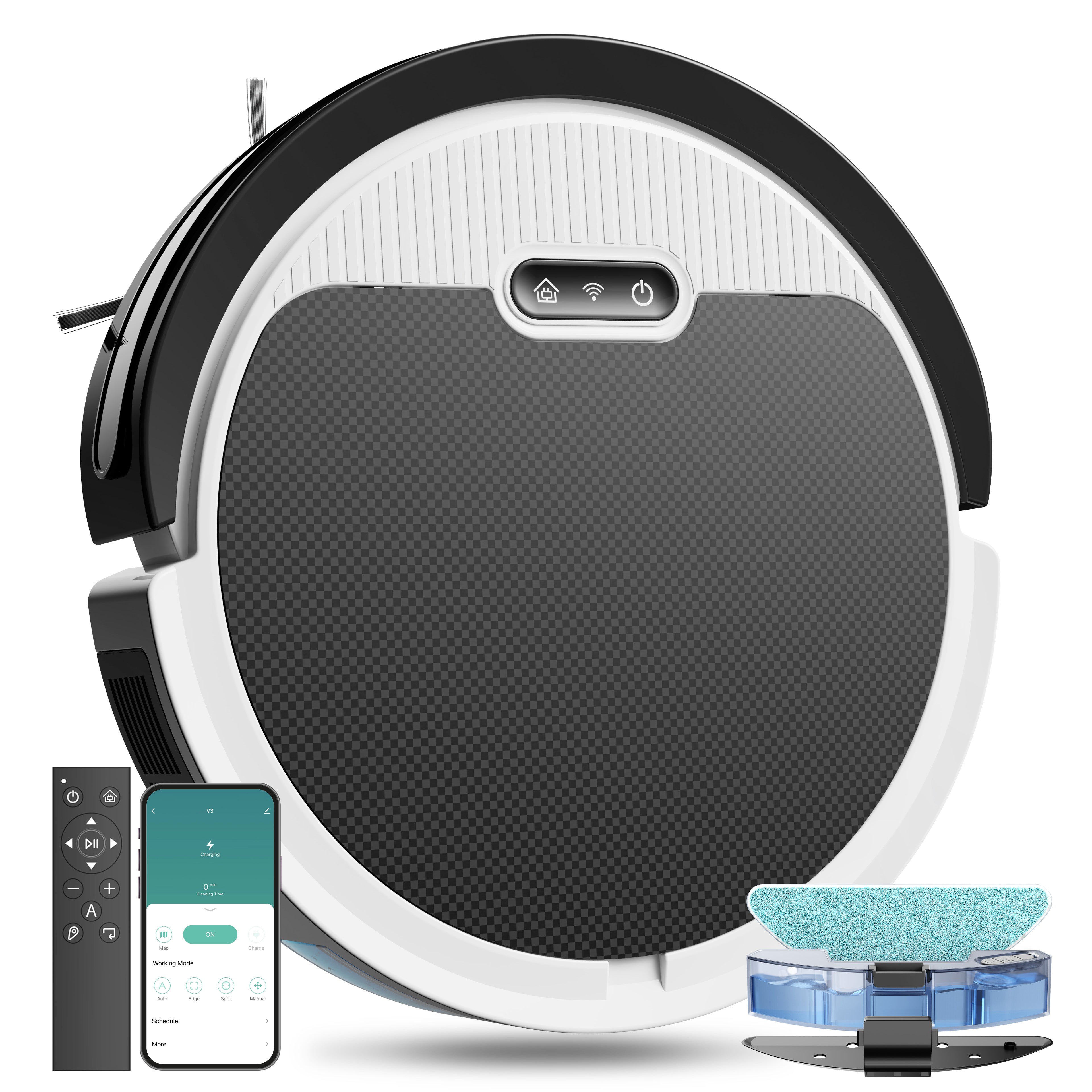 Smart Robot Vacuum w/ Mop ( Self Charging )
