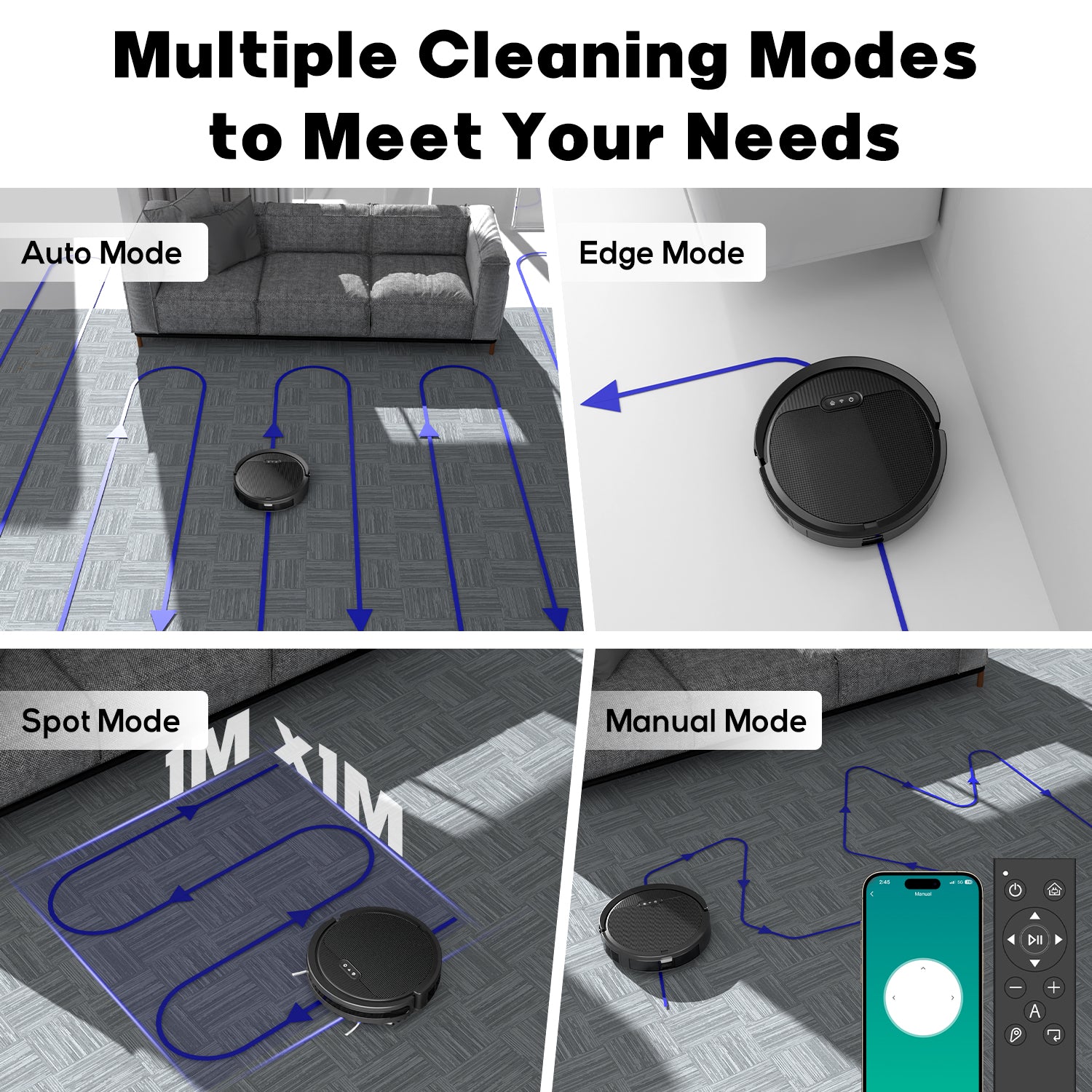 Smart Robot Vacuum w/ Mop ( Self Charging )