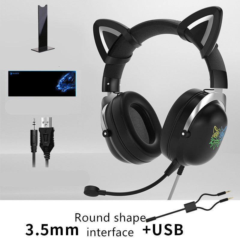 Girls Gaming Headphones ( Cat Ears )