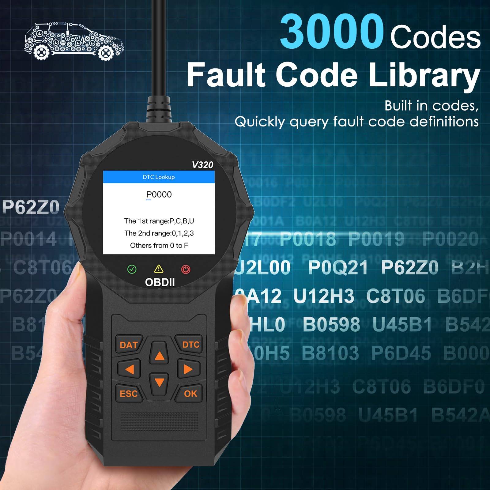 Automotive OBD2 Scanner Diagnostic Tool
