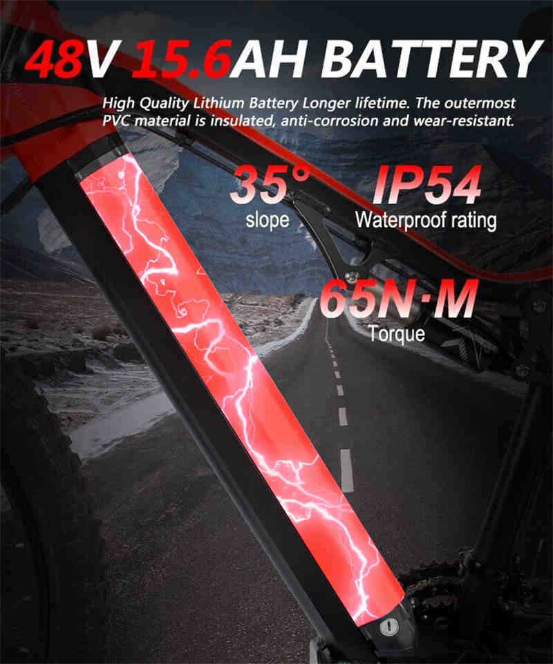 27 Speed Electric Mountain Bike ( 500 Watt )