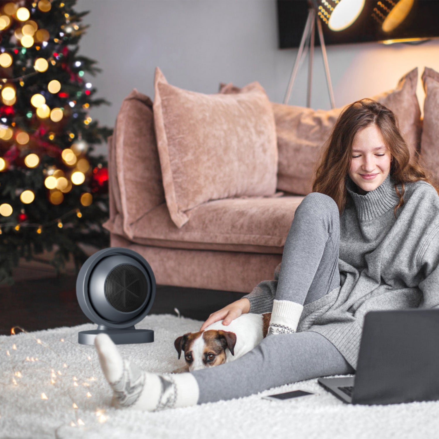 380W Space Heater With 30 Degree Tilting Angle ( Fast Heating With Overheat Protection )