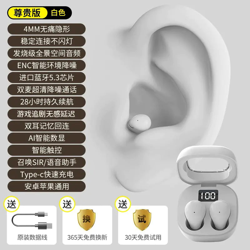 EchoMini Stealth – Invisible True Wireless Earbuds